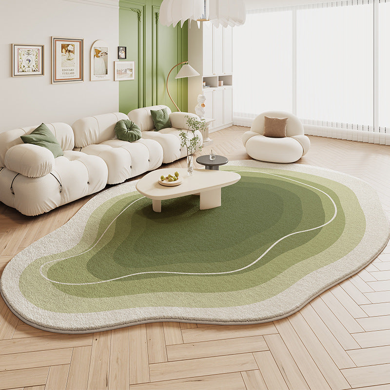 Luxurious Cashmere-Like Carpet: Soft, Plush Irregular Floor Mat for Elegant Spaces