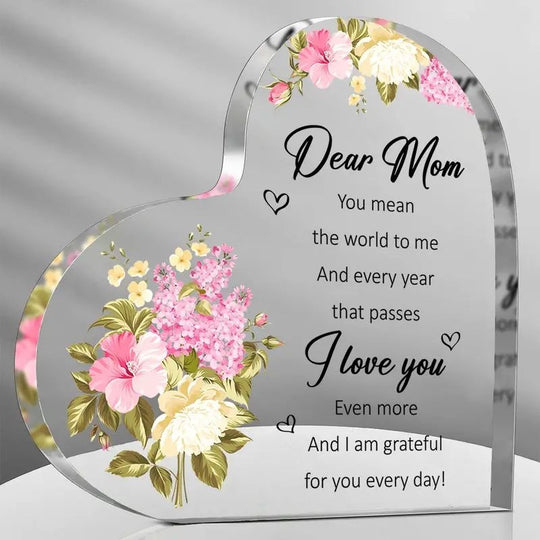 Love Shines Bright Acrylic Heart Ornaments - Heartfelt Gift Ideas