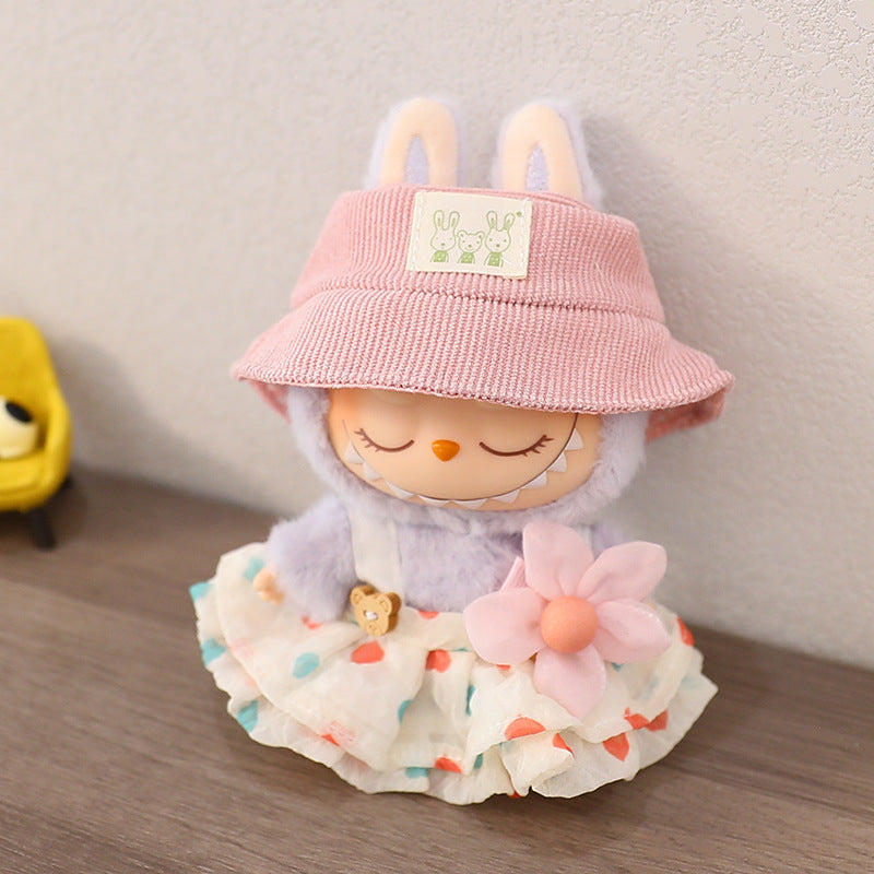 Labubu Love Bear Dress Pendant - Cute Fashion Accessory for Car and Keyholder