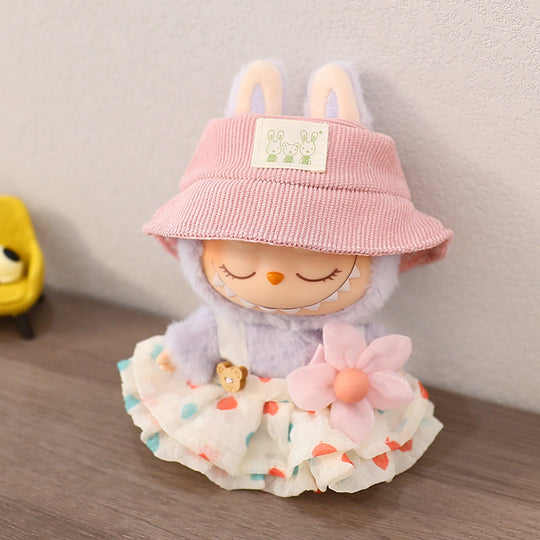 Labubu Love Bear Dress Pendant - Cute Fashion Accessory for Car and Keyholder