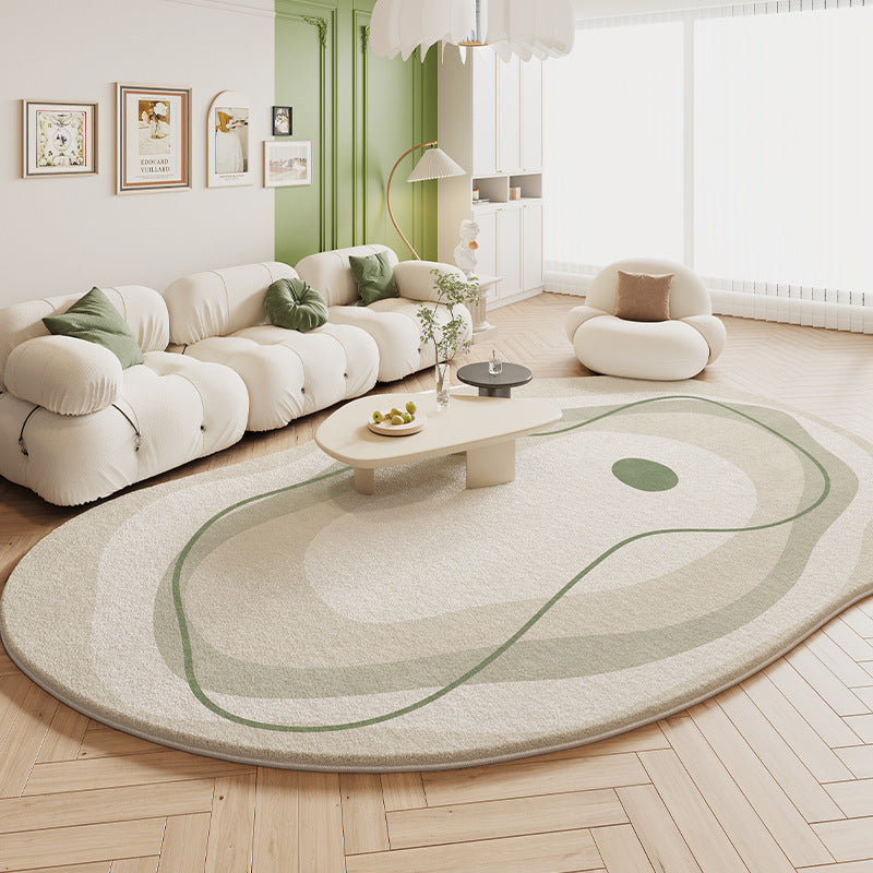 Luxurious Cashmere-Like Carpet: Soft, Plush Irregular Floor Mat for Elegant Spaces