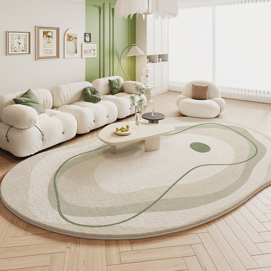 Luxurious Cashmere-Like Carpet: Soft, Plush Irregular Floor Mat for Elegant Spaces