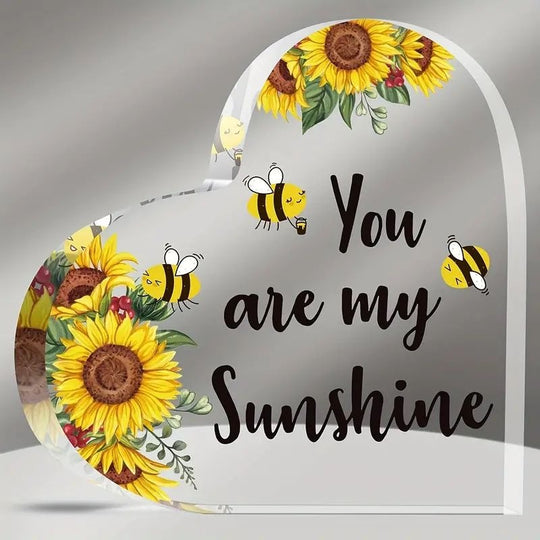 Love Shines Bright Acrylic Heart Ornaments - Heartfelt Gift Ideas