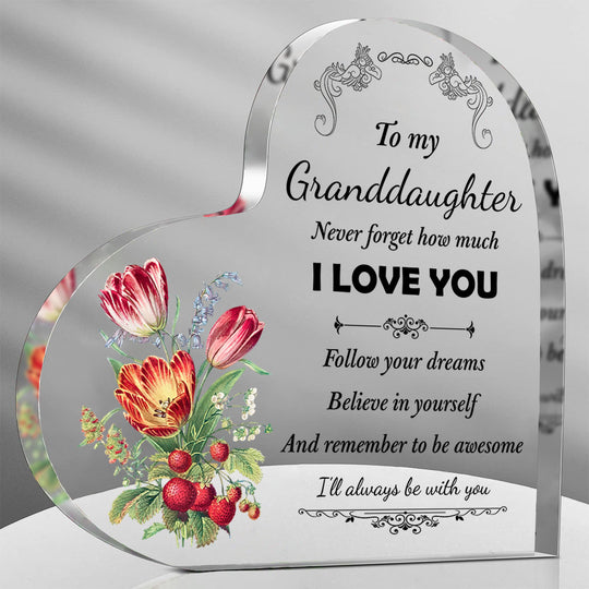 Love Shines Bright Acrylic Heart Ornaments - Heartfelt Gift Ideas