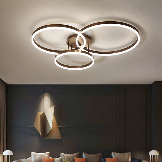 Aurora - Modern LED Ceiling Light for Living Room, Bedroom, and Study