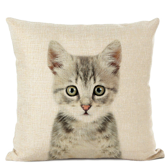 Adorable Animal Print Pillow Covers - Cute Decorative Throw Pillows