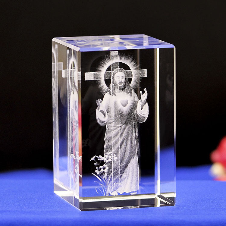 Divine Moments 3D Crystal Ornaments - Handcrafted Christian Souvenirs & Gifts