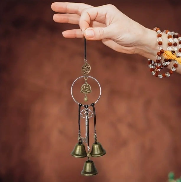 Whispering Winds - Celtic Charm Witch Wind Chime Pendant for Home Decor