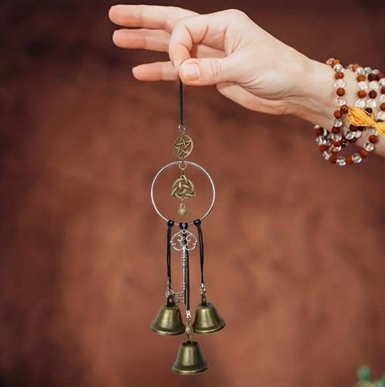 Whispering Winds - Celtic Charm Witch Wind Chime Pendant for Home Decor
