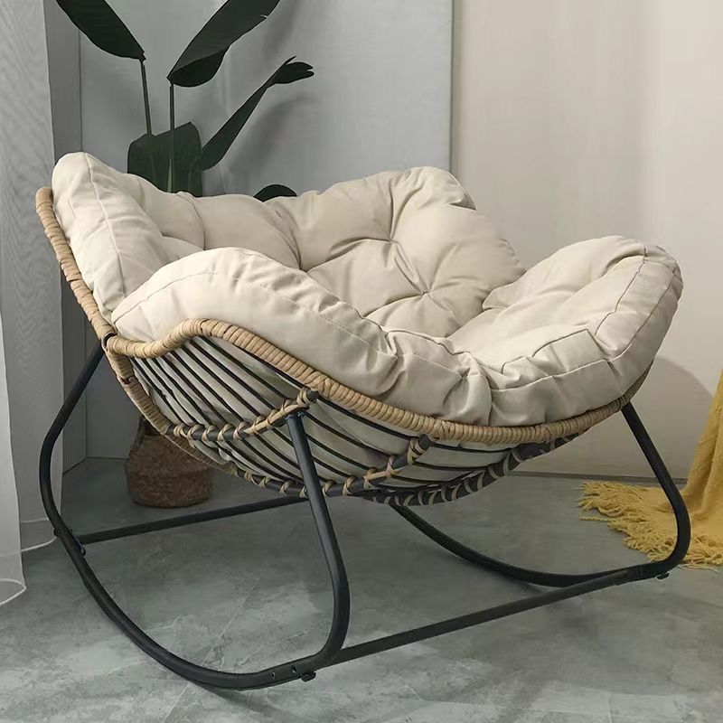 Luxurious Reclinable Iron Double Rocking Chair for Ultimate Relaxation