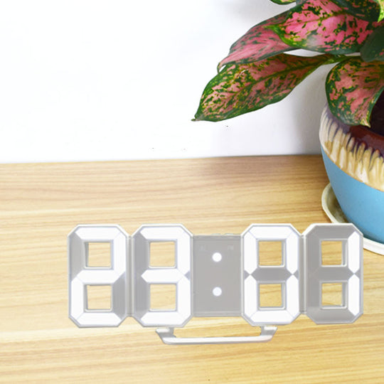 Wake Up in Style: LED 3D Stereo Creative Alarm Clock with Large Digital Display