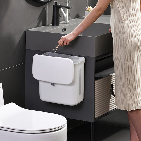 Hanging Kitchen Trash Can - Dry/Wet Separation Waste Sorting Bin for Household Kitchen