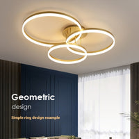 Aurora - Modern LED Ceiling Light for Living Room, Bedroom, and Study
