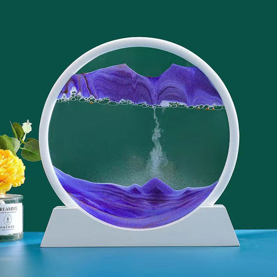 Liquid Art Hourglass Decoration - 3D Quicksand Painting Dynamic Glass Artwork