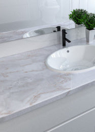 Marble Kitchen Cabinet Decals - Waterproof & Oil-Resistant Self-Adhesive Wall Stickers