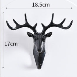 Adhesive Deer Head Wall Decor - 3D Wall Hanging Without Hooks, No Nails Required