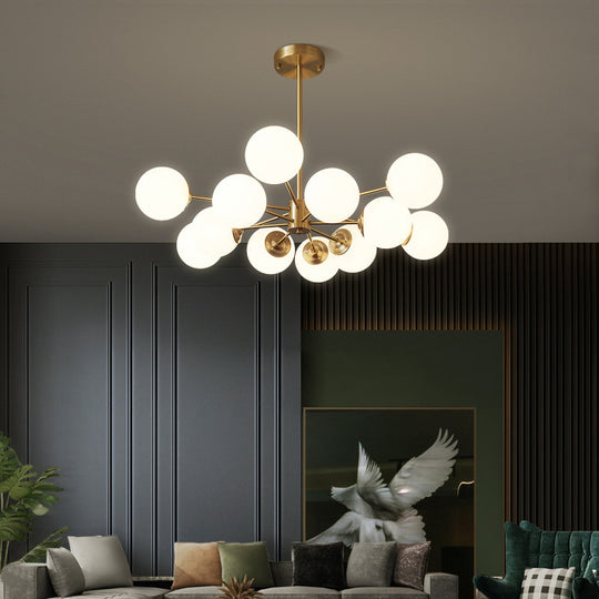 LuxeNordic - Full Copper Chandelier Lighting for Living Room
