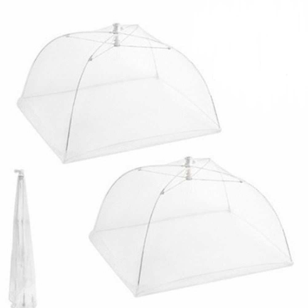 Large Rectangular Dish Drying Cover - White Mesh Food Cover with Removable & Washable Design
