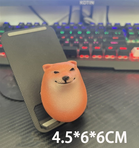 SandCraft Shiba Inu Desktop Figurine - Artistic Canine Model