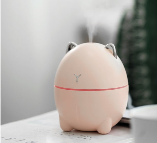 Compact USB Humidifier - Quiet & Portable Moisturizer for Bedroom & Desktop
