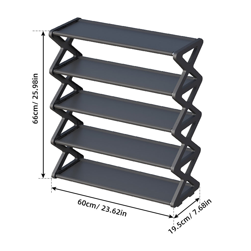 EasyStep X-Shaped Shoe Rack - Simple & Space-Saving Footwear Storage