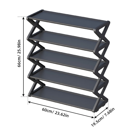 EasyStep X-Shaped Shoe Rack - Simple & Space-Saving Footwear Storage