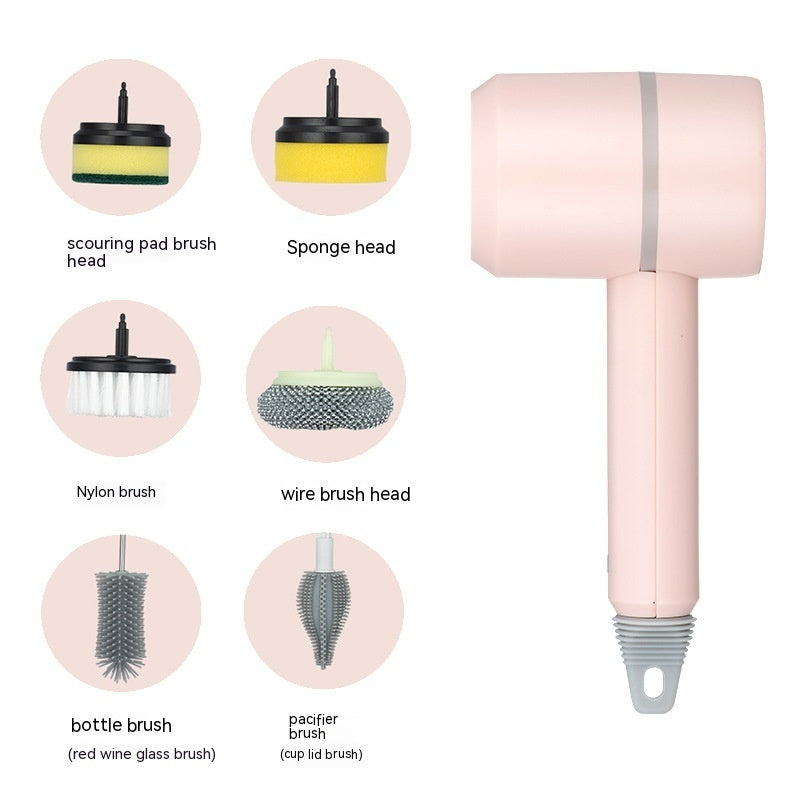 PowerScrub Wireless Electric Cleaning Brush - Rechargeable USB Scrubber for Kitchen, Bathroom, Tile & Bathtub
