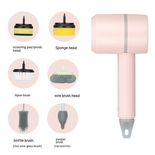 PowerScrub Wireless Electric Cleaning Brush - Rechargeable USB Scrubber for Kitchen, Bathroom, Tile & Bathtub
