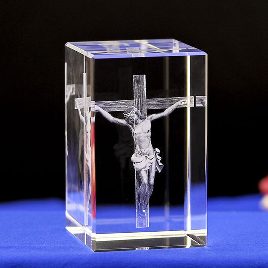 Divine Moments 3D Crystal Ornaments - Handcrafted Christian Souvenirs & Gifts