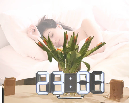 Wake Up in Style: LED 3D Stereo Creative Alarm Clock with Large Digital Display