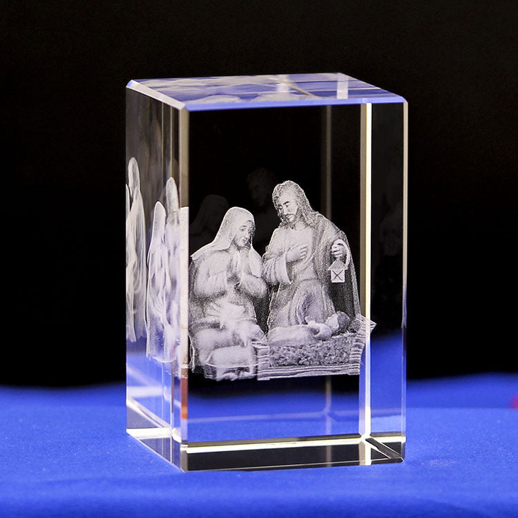 Divine Moments 3D Crystal Ornaments - Handcrafted Christian Souvenirs & Gifts