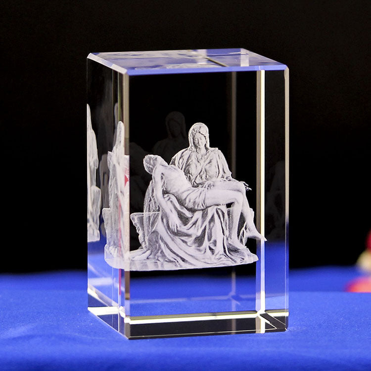 Divine Moments 3D Crystal Ornaments - Handcrafted Christian Souvenirs & Gifts