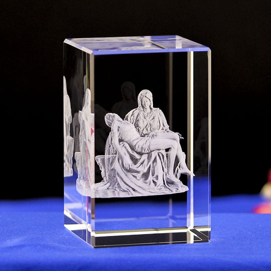 Divine Moments 3D Crystal Ornaments - Handcrafted Christian Souvenirs & Gifts