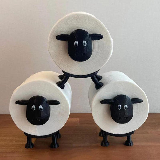 Adorable Sheep-Shaped Toilet Paper Holder - Whimsical Bathroom Decor for Home
