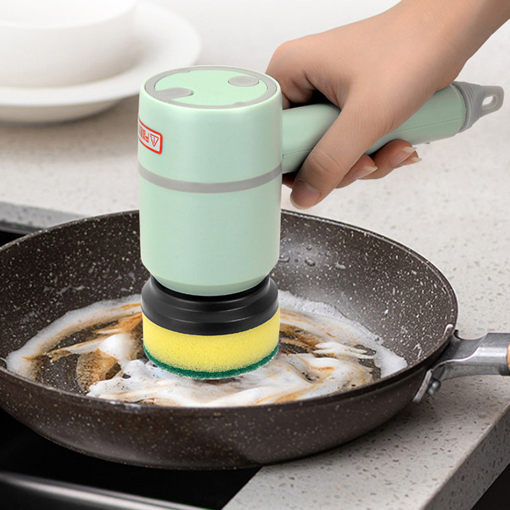 PowerScrub Wireless Electric Cleaning Brush - Rechargeable USB Scrubber for Kitchen, Bathroom, Tile & Bathtub