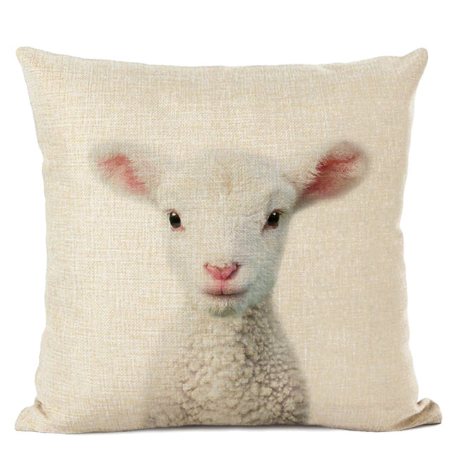 Adorable Animal Print Pillow Covers - Cute Decorative Throw Pillows