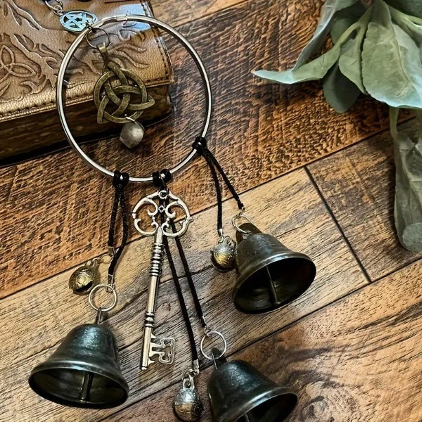 Whispering Winds - Celtic Charm Witch Wind Chime Pendant for Home Decor