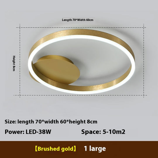 Aurora - Modern LED Ceiling Light for Living Room, Bedroom, and Study