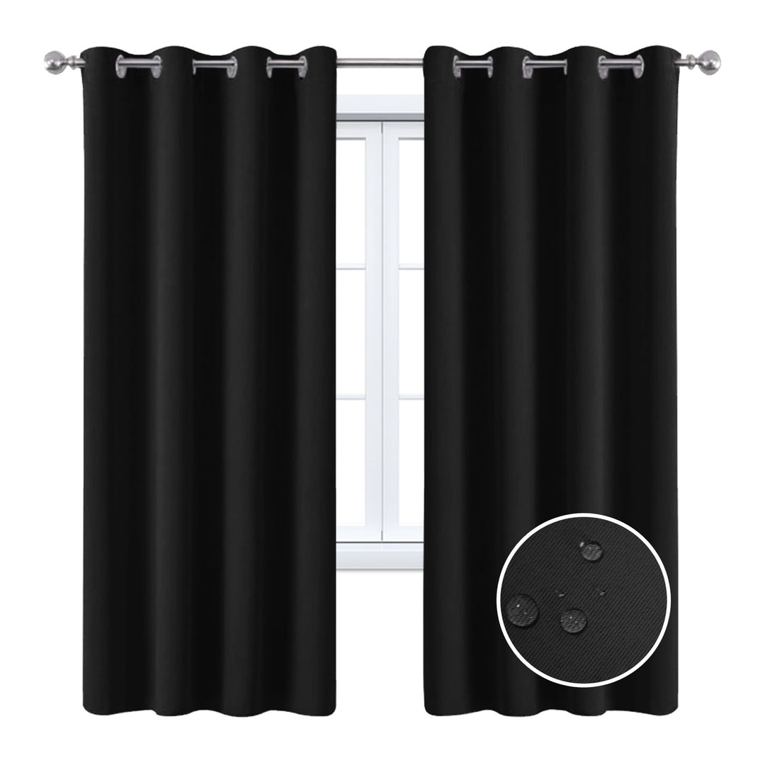 Total Blackout Curtains - 100% Light Blocking with Black Lining