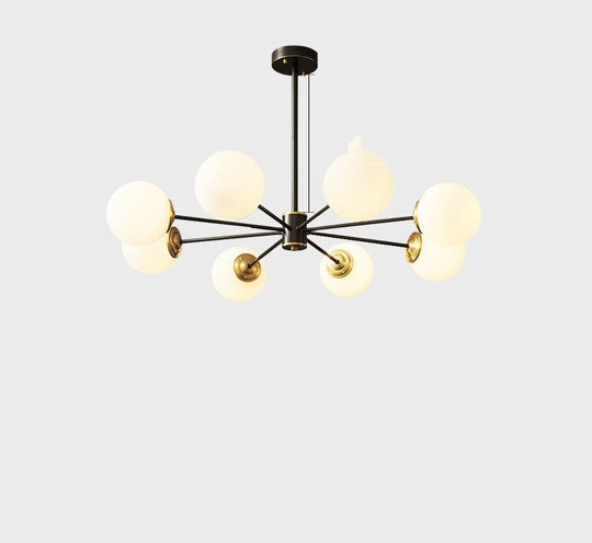 LuxeNordic - Full Copper Chandelier Lighting for Living Room