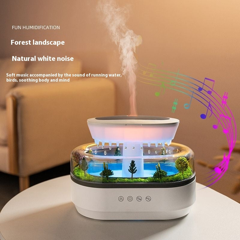 Nature-Inspired Serenity: Micro Landscape Raindrop Aroma Diffuser & Humidifier for Home