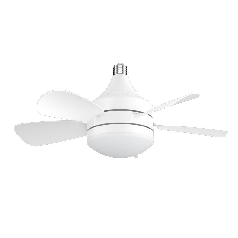 LuminaFlow - LED Ceiling Fan Light with Detachable Fan Blades and Three-Color Dimming