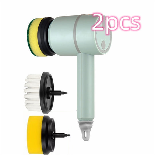 PowerScrub Wireless Electric Cleaning Brush - Rechargeable USB Scrubber for Kitchen, Bathroom, Tile & Bathtub