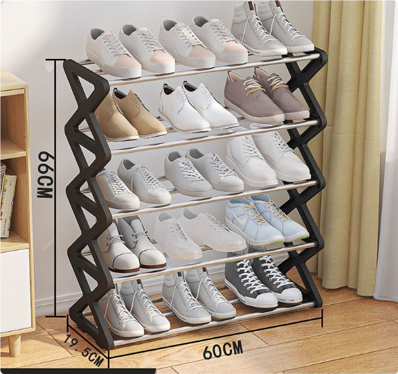 EasyStep X-Shaped Shoe Rack - Simple & Space-Saving Footwear Storage