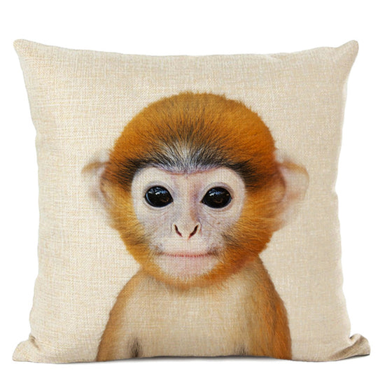 Adorable Animal Print Pillow Covers - Cute Decorative Throw Pillows