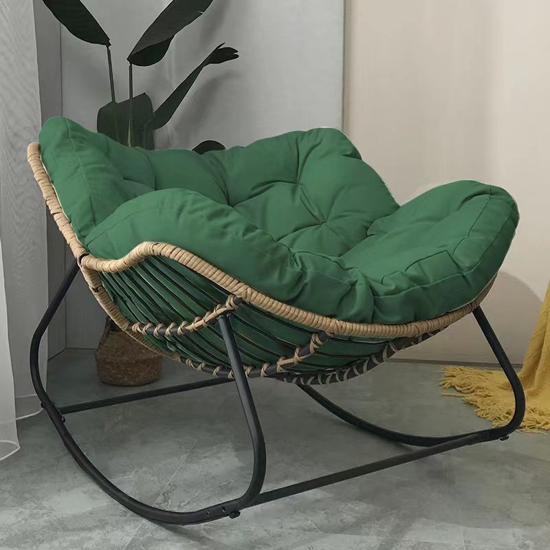 Luxurious Reclinable Iron Double Rocking Chair for Ultimate Relaxation