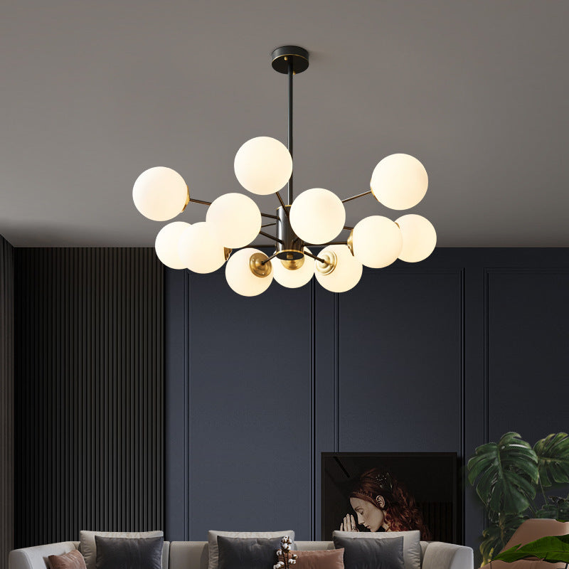 LuxeNordic - Full Copper Chandelier Lighting for Living Room