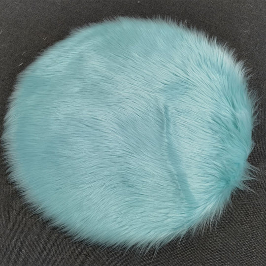 Cozy Circle Round Carpet - Solid Color Design for Living Room & Bedroom