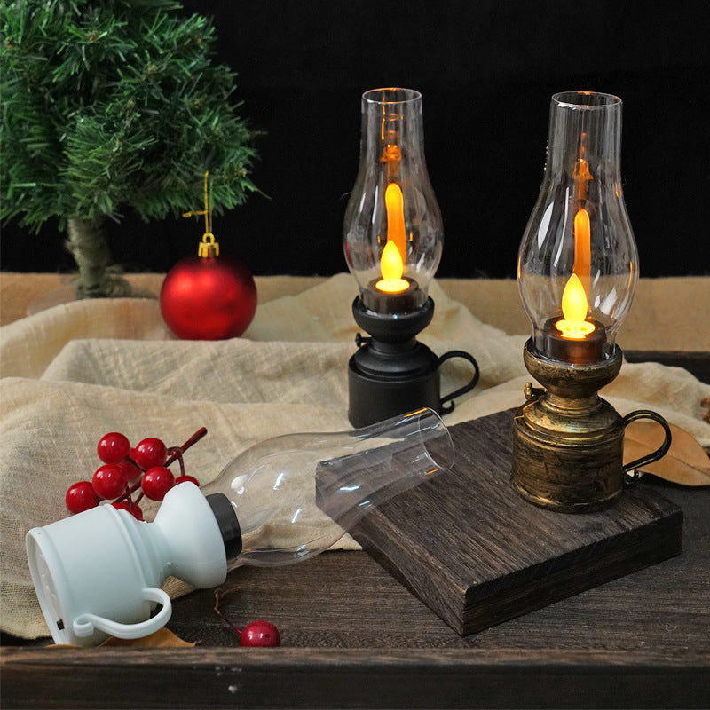 Vintage Glow LED Candle Light - Retro-Style Electronic Lamp with Creative Flair