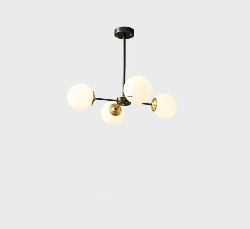 LuxeNordic - Full Copper Chandelier Lighting for Living Room